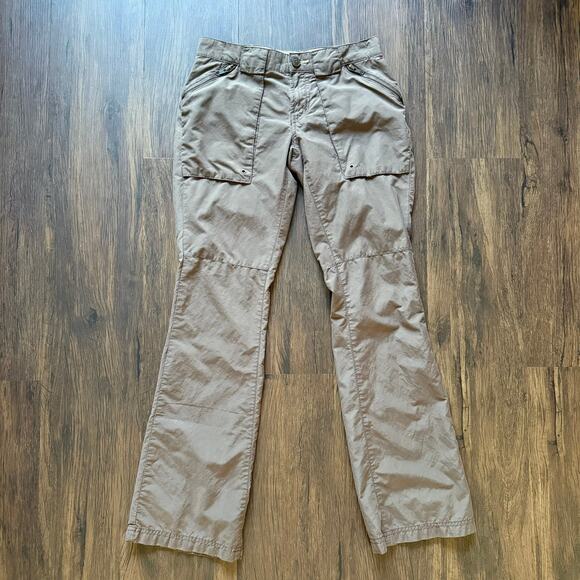 Tommy Jeans Low Rise Cargo Pants Y2K Brown Juniors 1 Bootcut - Picture 2 of 9